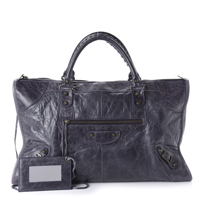 Balenciaga Agneau Classic Hardware Work Bleu Roi 1 of 10
