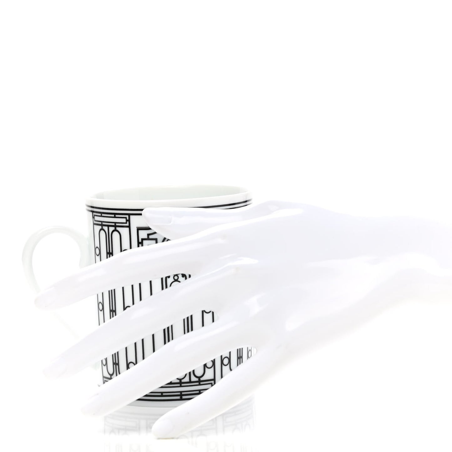 Porcelain H Deco Mug Set Of 2