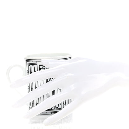 Hermes Porcelain H Deco Mug Set Of 2 2 of 9