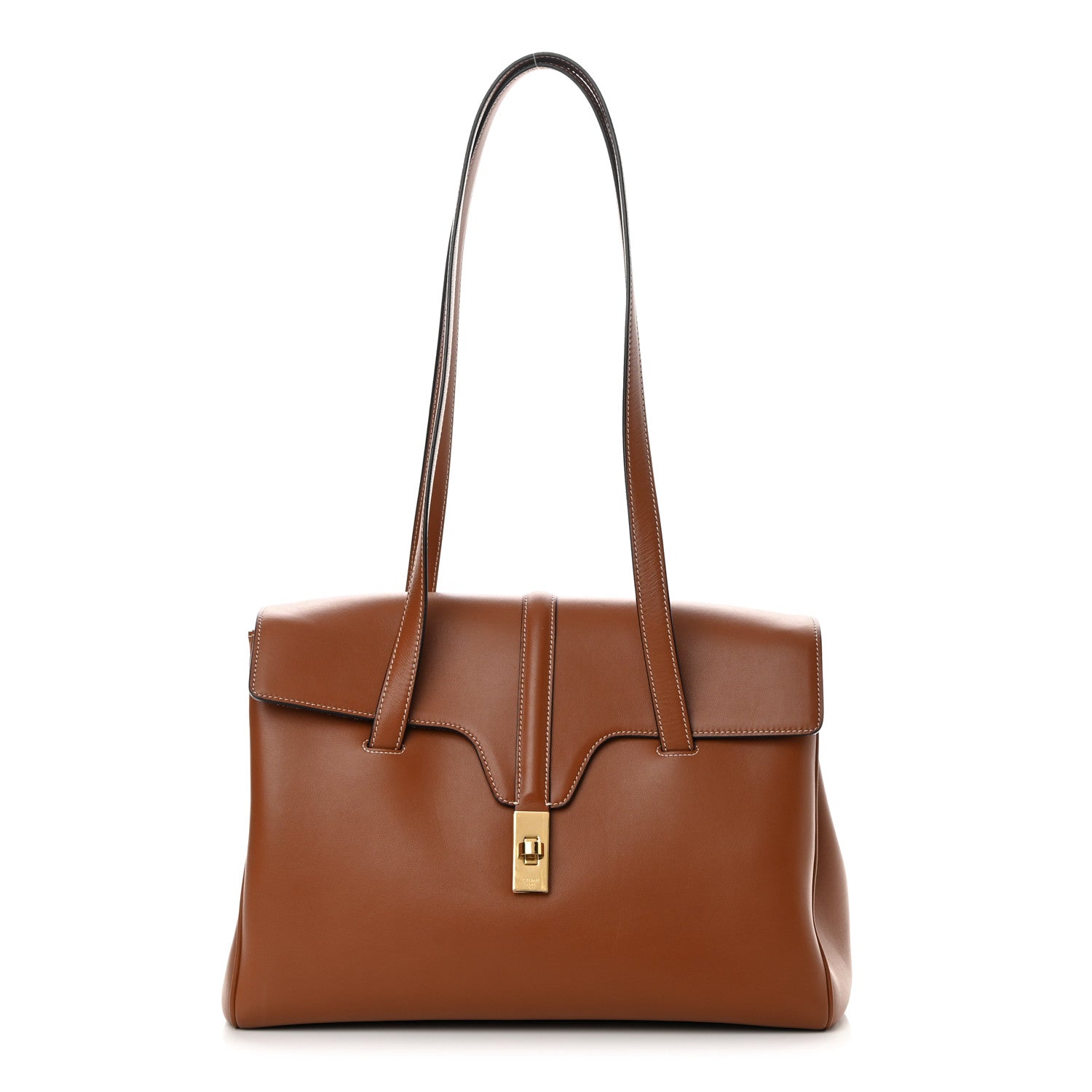 Celine Calfskin Medium Soft 16 Bag Tan 1 of 15