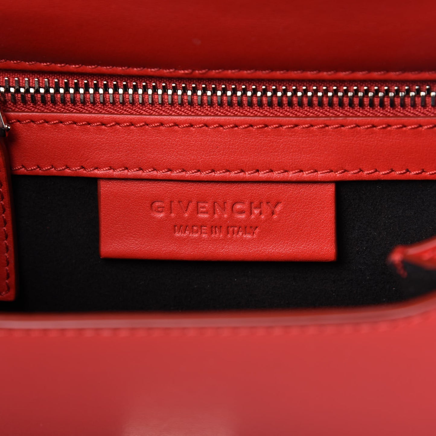 Calfskin Mini Pandora Box Logo Strap Crossbody Bag Medium Red