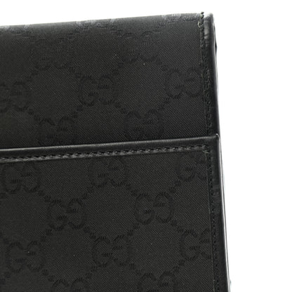 Gucci Monogram Nylon Continental Wallet Black 9 of 10