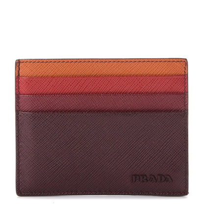 Prada Saffiano Card Case Granato Multicolor 1 of 7
