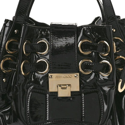 Jimmy Choo JIMMY CHOO Crushed Patent Ramona Black 7 of 9