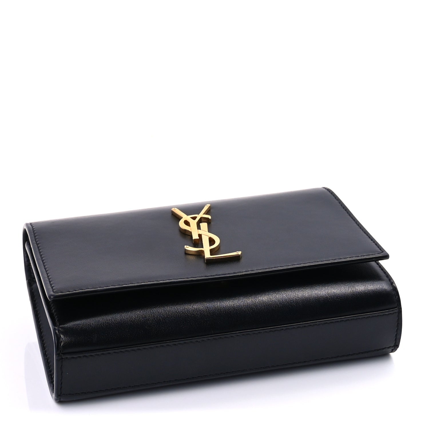 Saint Laurent Smooth Calfskin Monogram Kate Belt Bag  Black 3 of 7