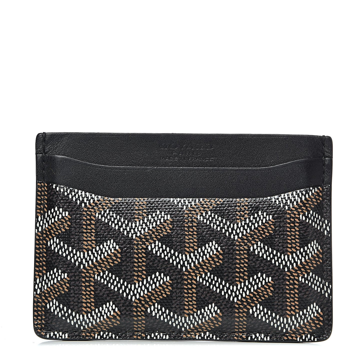 Goyardine Saint Sulpice Card Holder Black