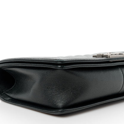 Chanel Caviar Quilted New Medium Boy Flap Black 9 of 11