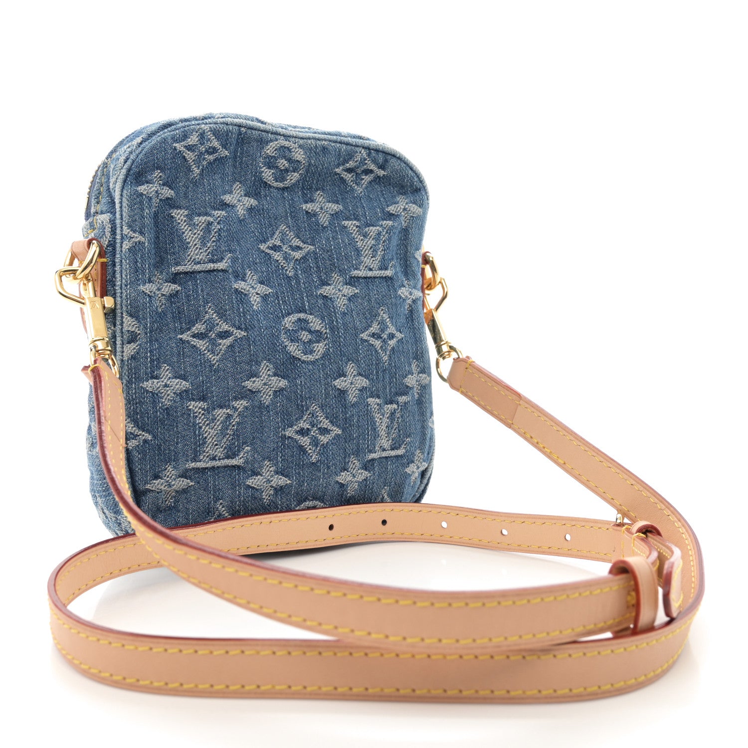 Louis Vuitton Denim Fairfax Pochette Blue 3 of 9