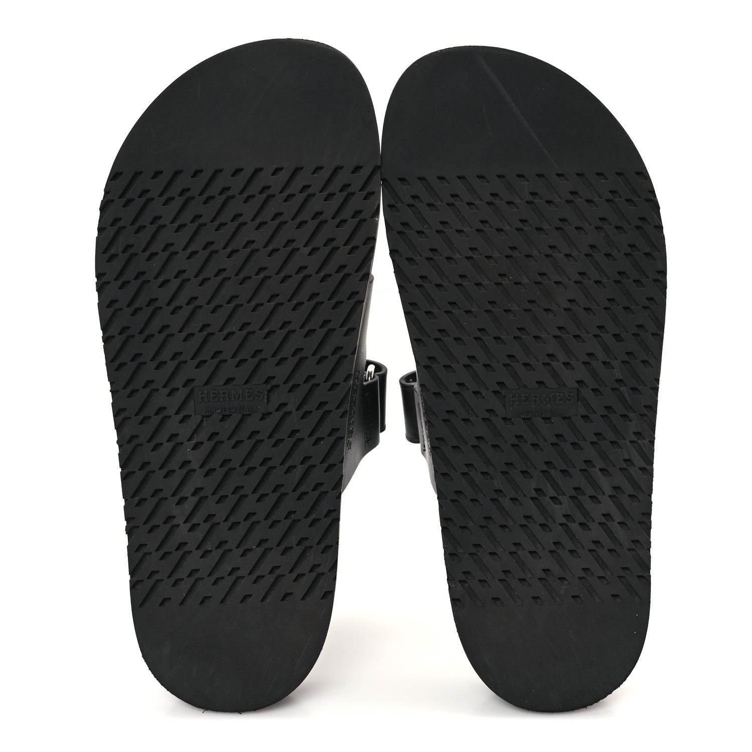 Hermes Calfskin Womens Chypre Sandals 38 Black 6 of 12