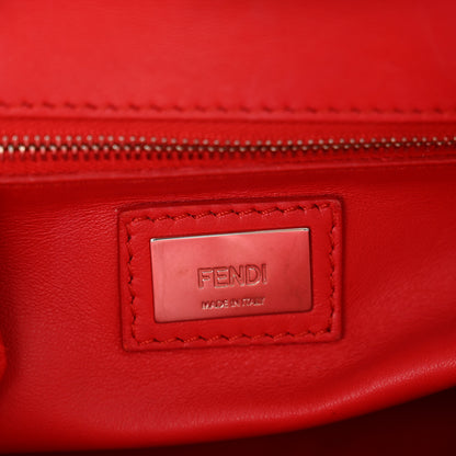 Fendi Nappa Studded Mini Peekaboo Iconic Satchel Grey Multicolor 6 of 12