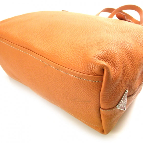 Vitello Daino Tote Orange