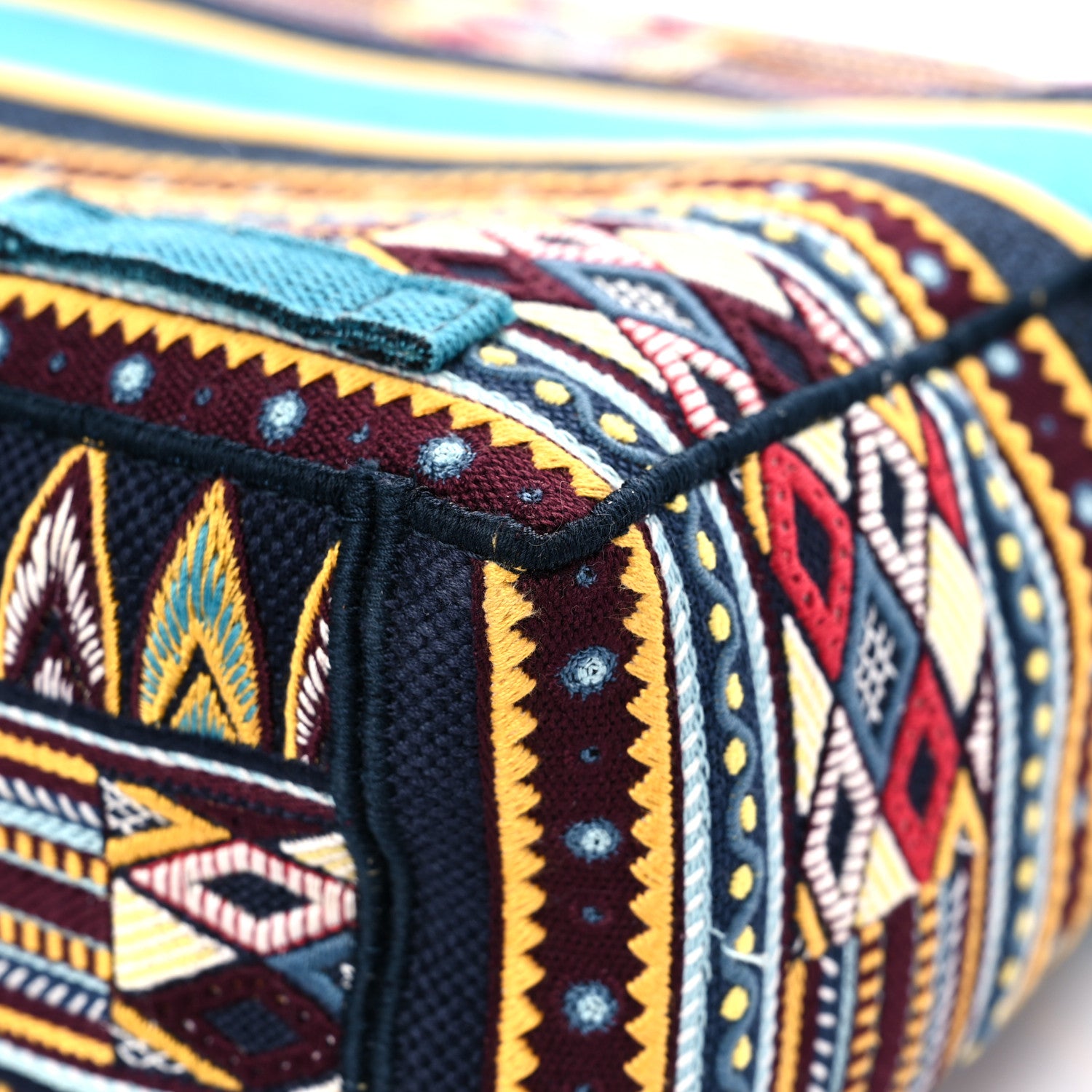 Christian Dior Canvas Embroidered Diorcamp Messenger Vert Multicolor 10 of 14