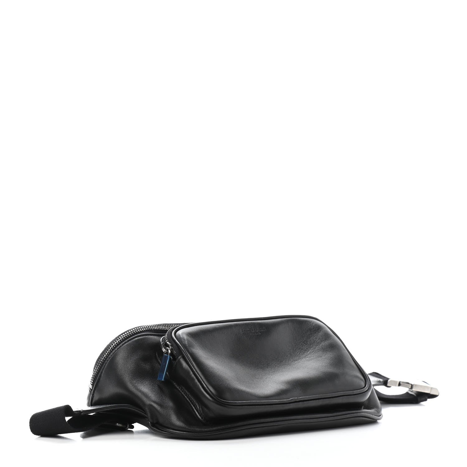 Saint Laurent Lambskin Subway Belt Bag Black 3 of 6