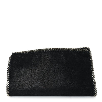 Stella McCartney Shaggy Deer Falabella Fold Over Clutch Black 1 of 8