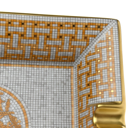 Hermes Porcelain Mosaique Au 24 Gold Ashtray 7 of 9