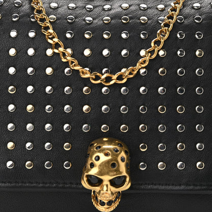 Alexander McQueen Calfskin Studded Skull Bag Black 8 of 11