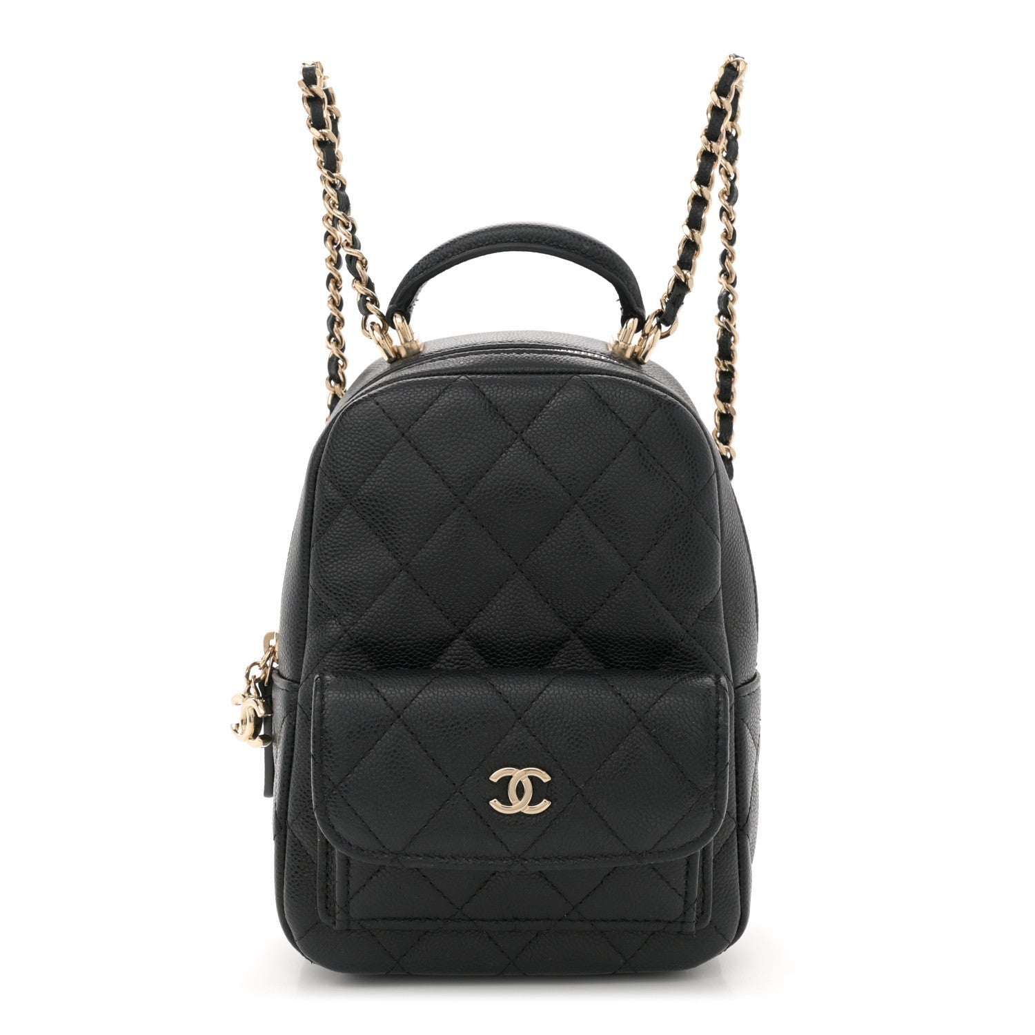Chanel Caviar Quilted CC Mini Classic Backpack Black 1 of 7