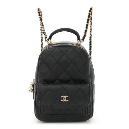 Chanel Caviar Quilted CC Mini Classic Backpack Black 1 of 7