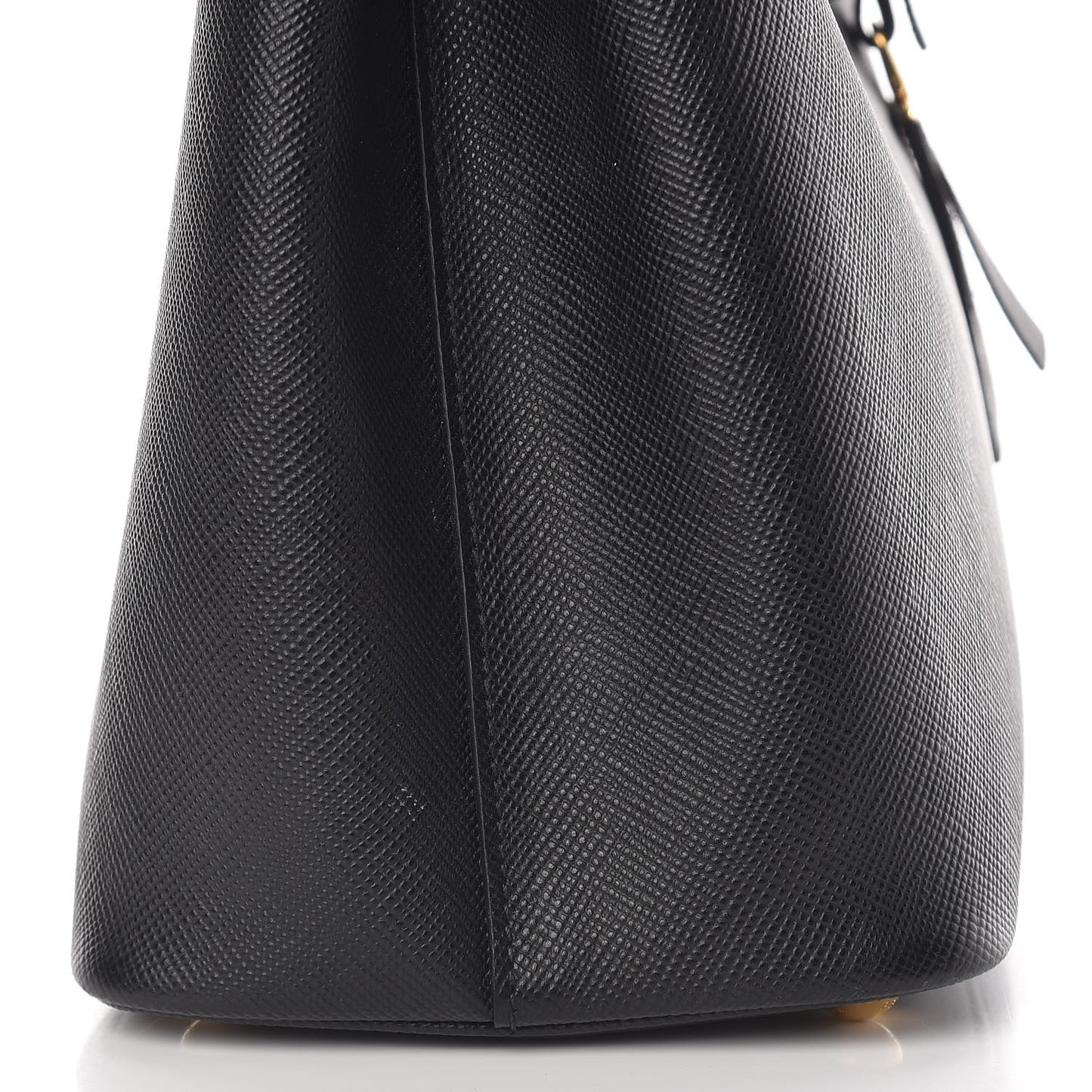 Saffiano Cuir Medium Double Bag Black Mughetto