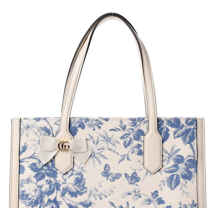 Gucci Canvas Herbarium Print Tote Blue 11 of 13