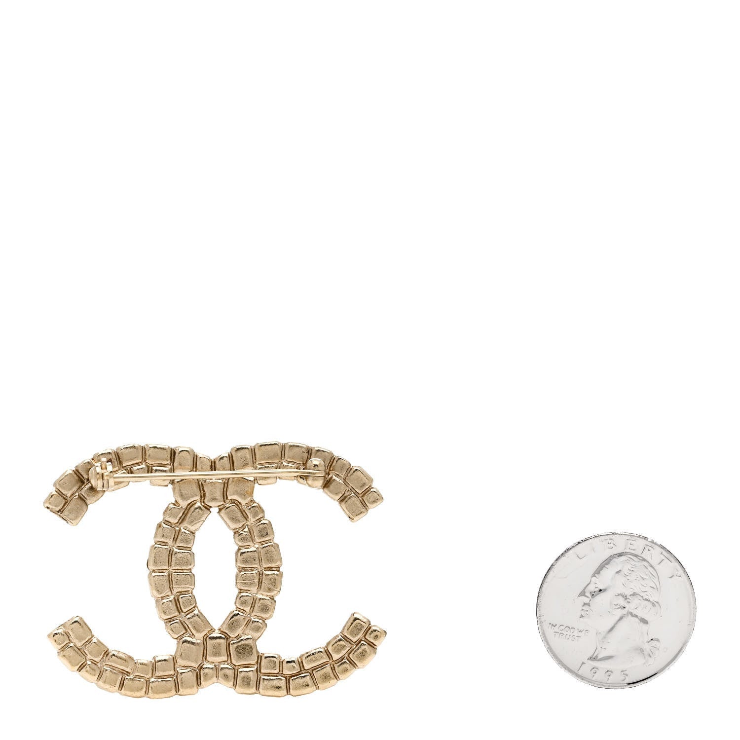 Chanel Enamel CC Brooch Gold Multicolor 2 of 3