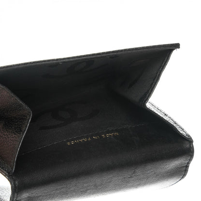 Chanel Caviar Timeless CC Compact Wallet Black 8 of 8