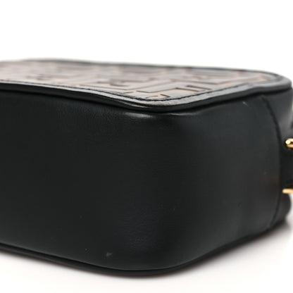 Fendi Vitello Century Bi-Color FF 1974 Embossed Mini Camera Case Maya Black 10 of 11