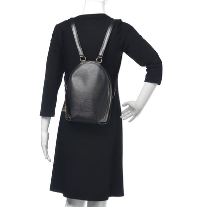 Louis Vuitton Epi Mabillon Backpack Black 2 of 8