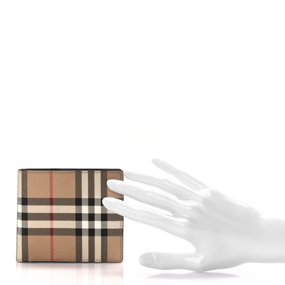 Burberry House Check Bifold Coin Wallet Archive Beige 2 of 6