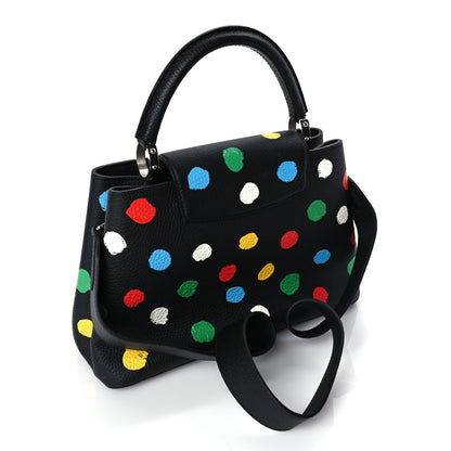Louis Vuitton LV X YK Taurillon Capucines MM Black 2 of 8