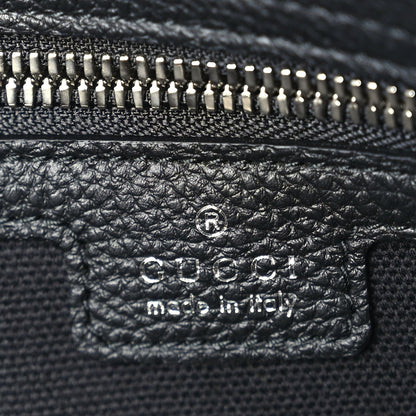 Gucci Grained Calfskin Large B Shoulder Bag Black 5 of 9