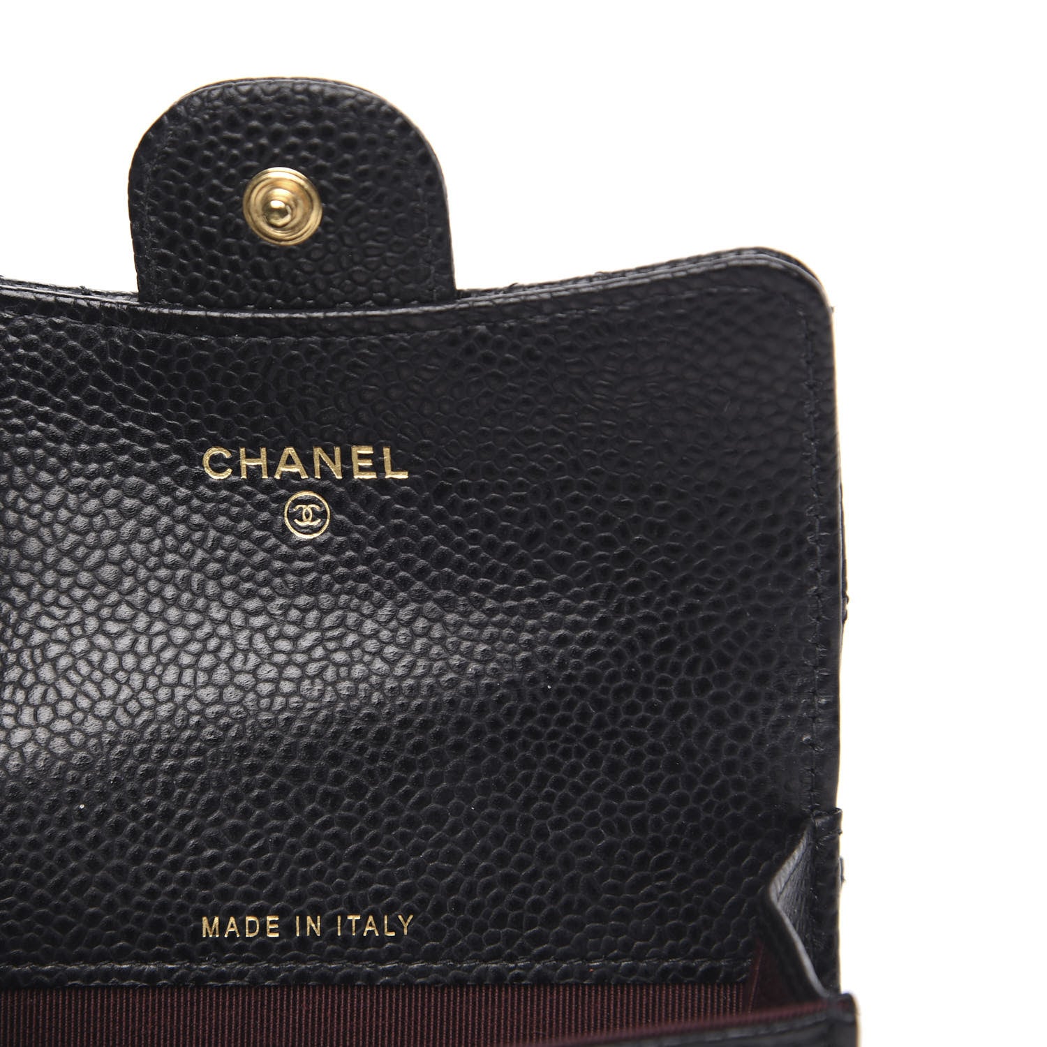 Chanel Caviar Quilted Flap Card Holder Wallet Black 6 of 9