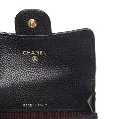 Chanel Caviar Quilted Flap Card Holder Wallet Black 6 of 9
