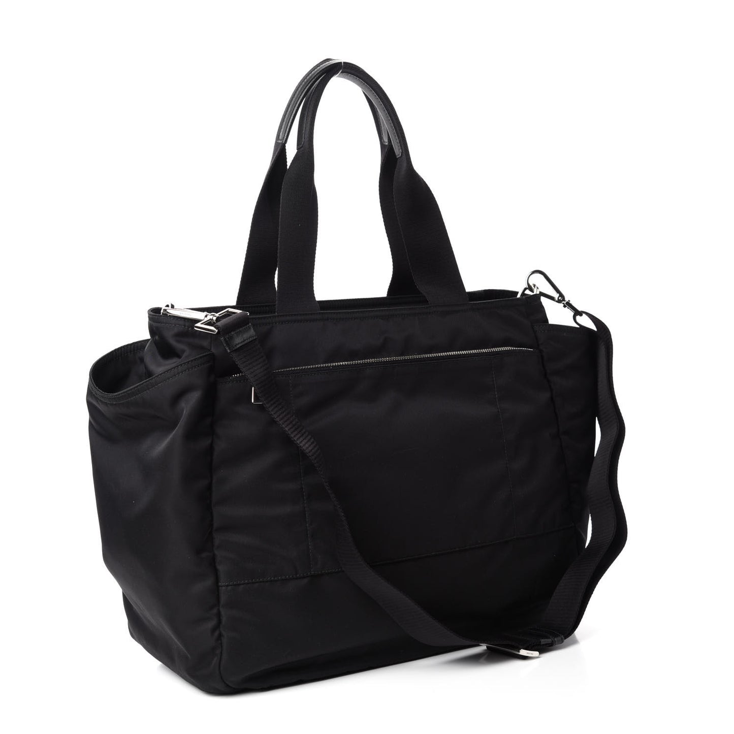 Nylon Vela Baby Bag Black