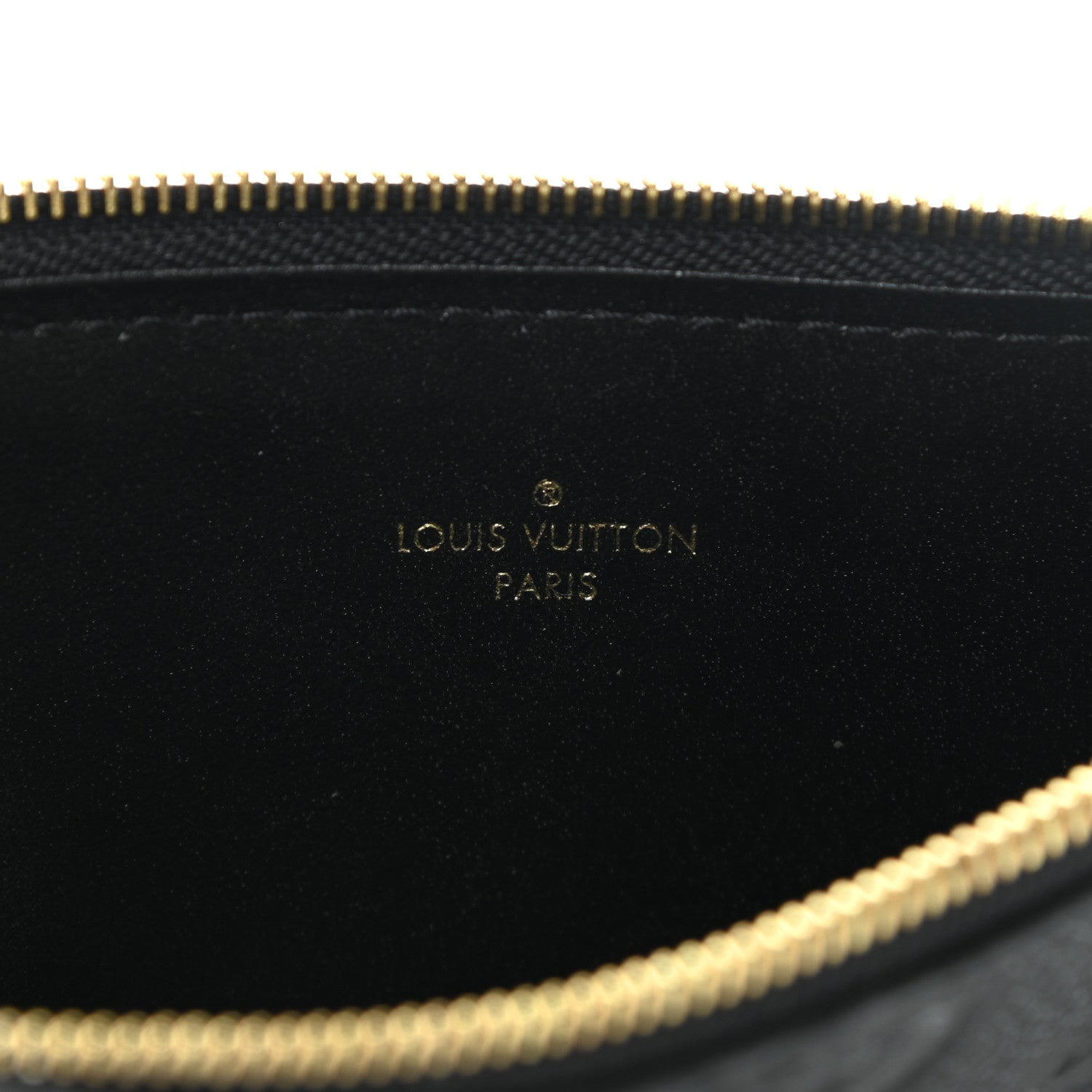 Louis Vuitton Empreinte Felicie Chain Wallet Zippered Insert Black 6 of 8