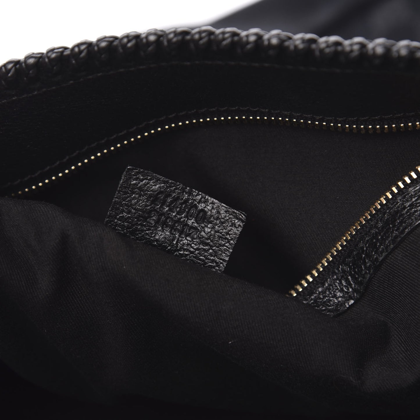 Monogram Large Zebra Horsebit Chain Hobo Black