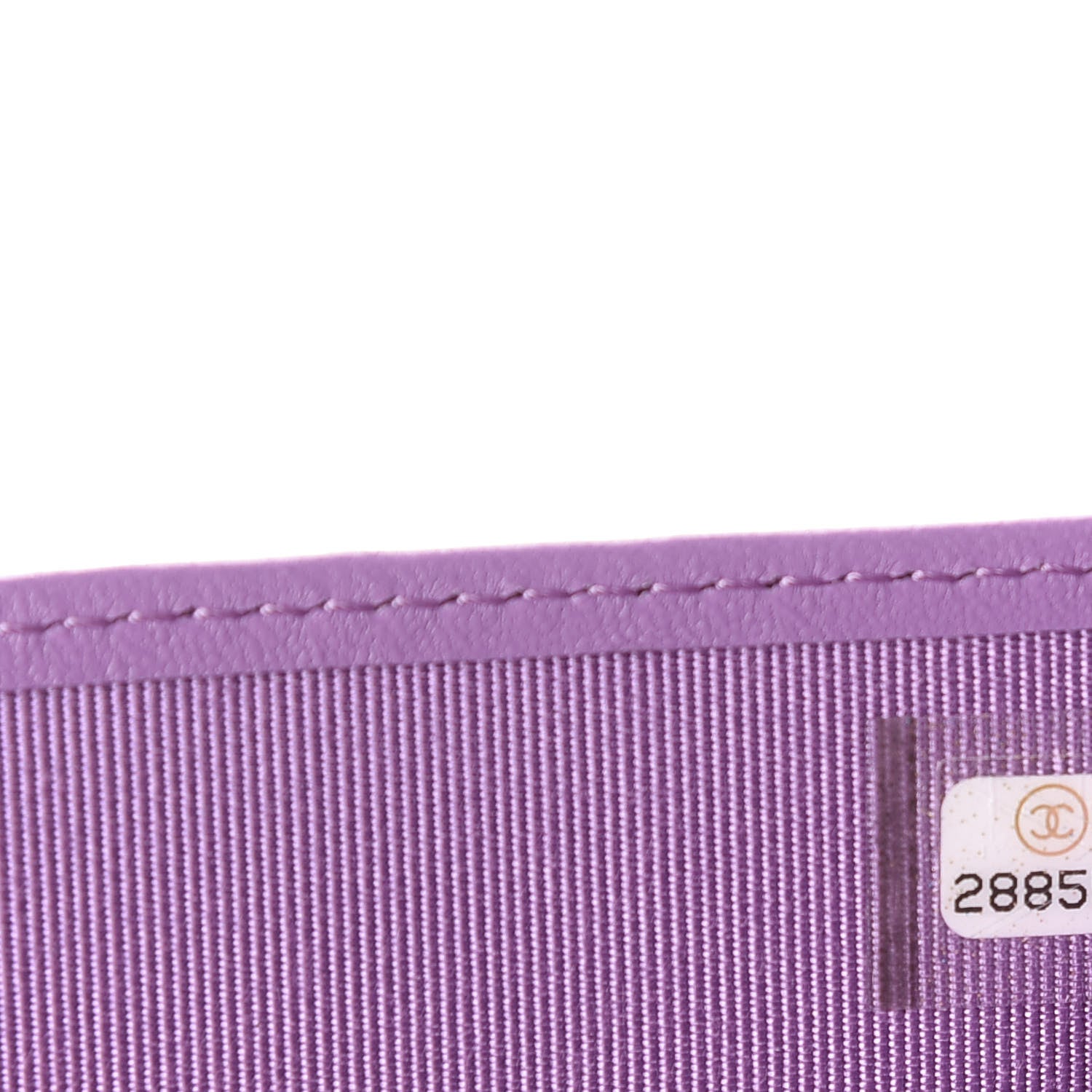 Chanel Lambskin Quilted Passport Holder Purple 7 of 8