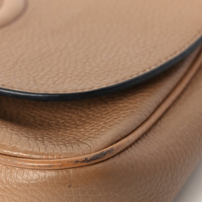 Gucci Pebbled Calfskin Medium Soho Flap Crossbody Camelia 10 of 10