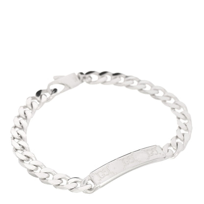 Gucci Sterling Silver GG ID Chain Bracelet 1 of 4