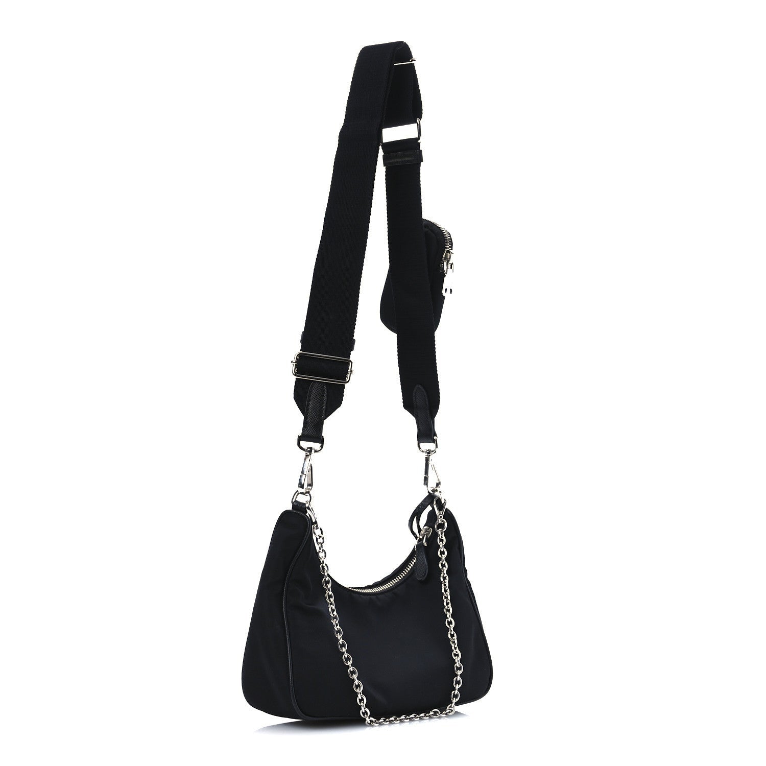 Prada Nylon Re-Edition 2005 Shoulder Bag Black 3 of 7