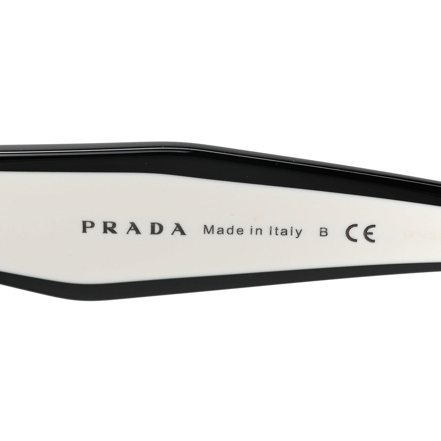 Acetate Sunglasses SPR 14W Black White