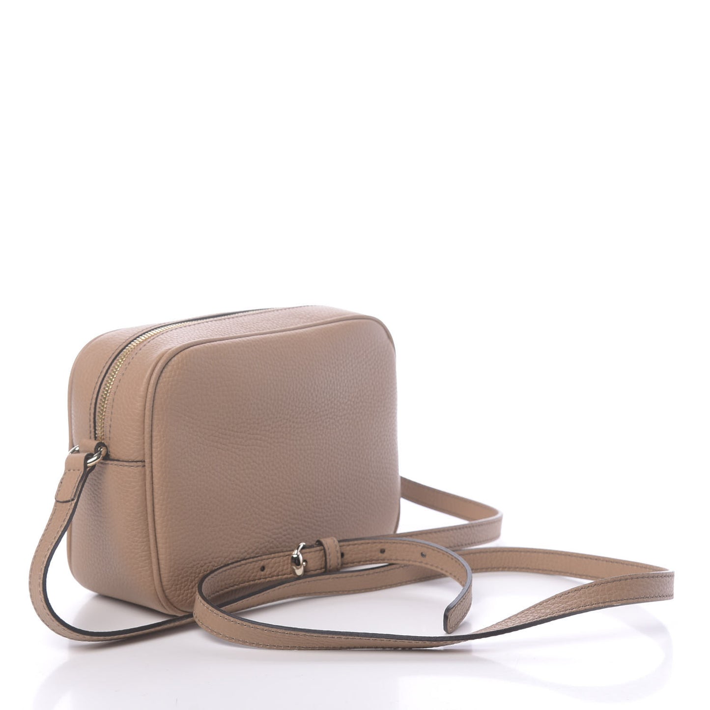 Pebbled Calfskin Small Soho Disco Bag Camelia