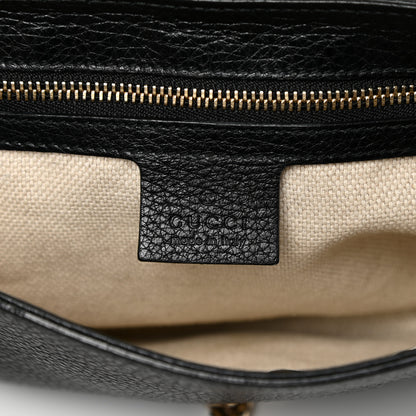 Gucci Pebbled Calfskin Medium Soho Flap Crossbody Black 5 of 17