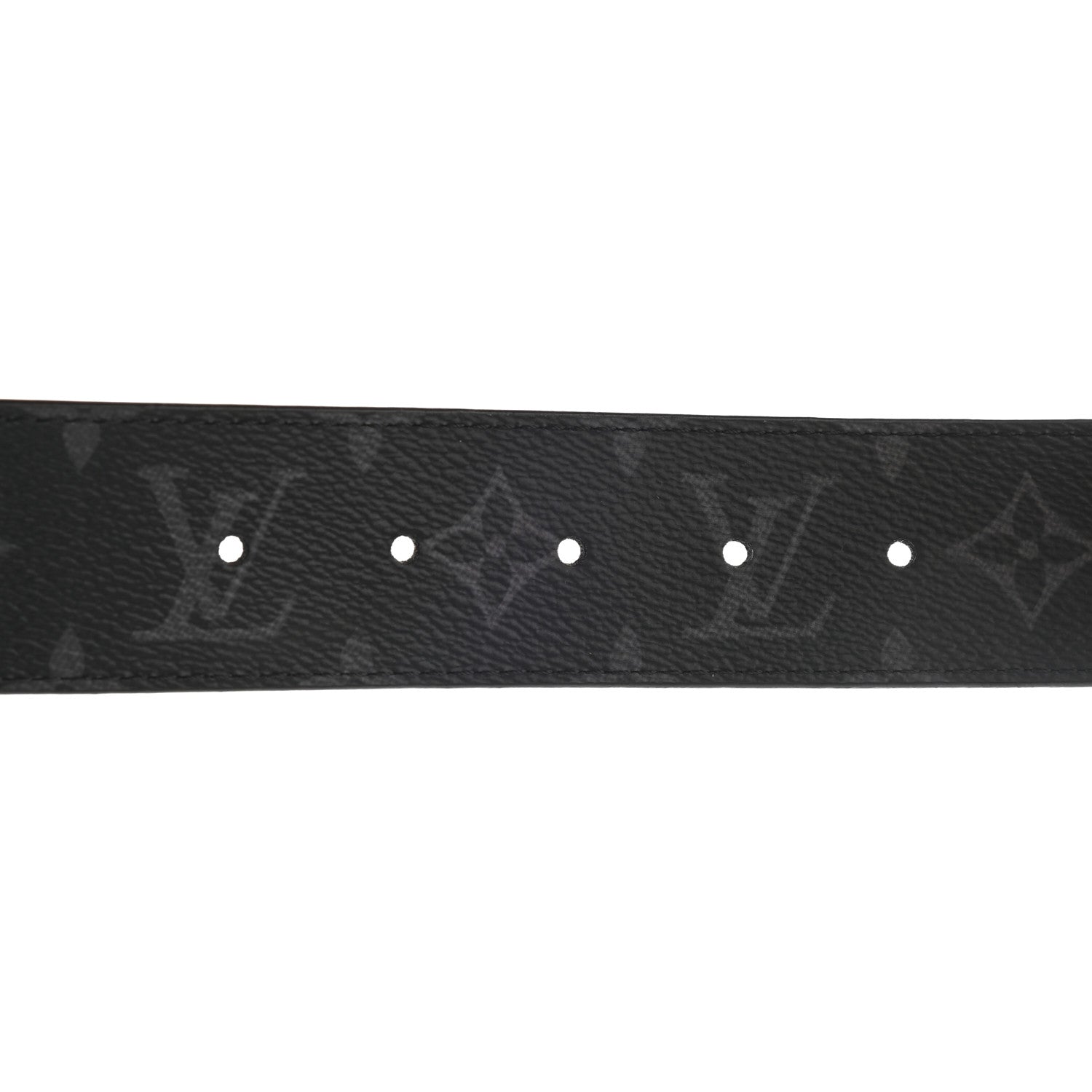 Louis Vuitton Monogram Eclipse Taigarama 40mm LV Initiales Reversible Belt 95 38 Black 7 of 8