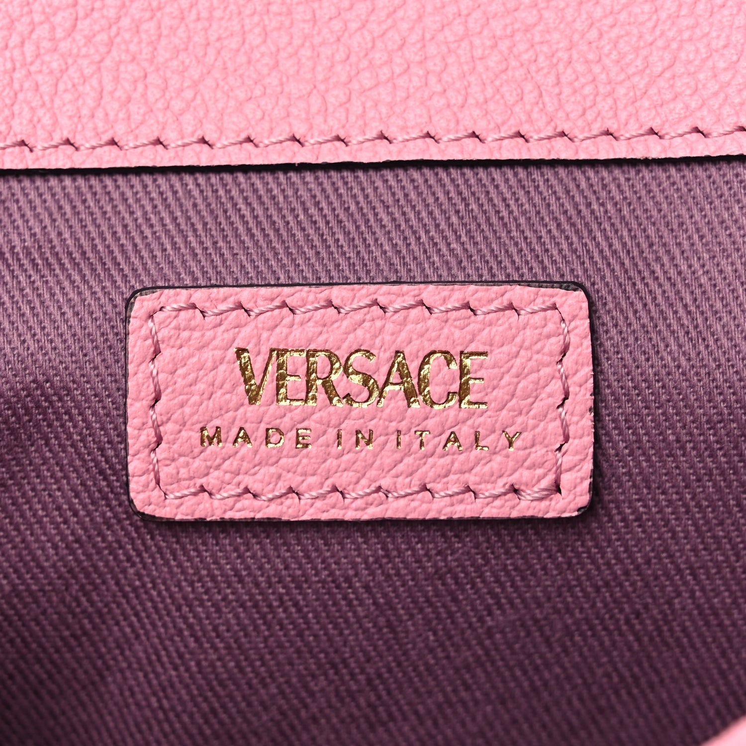 Versace Grained Calfskin La Medusa Small Shoulder Bag Pink 5 of 7
