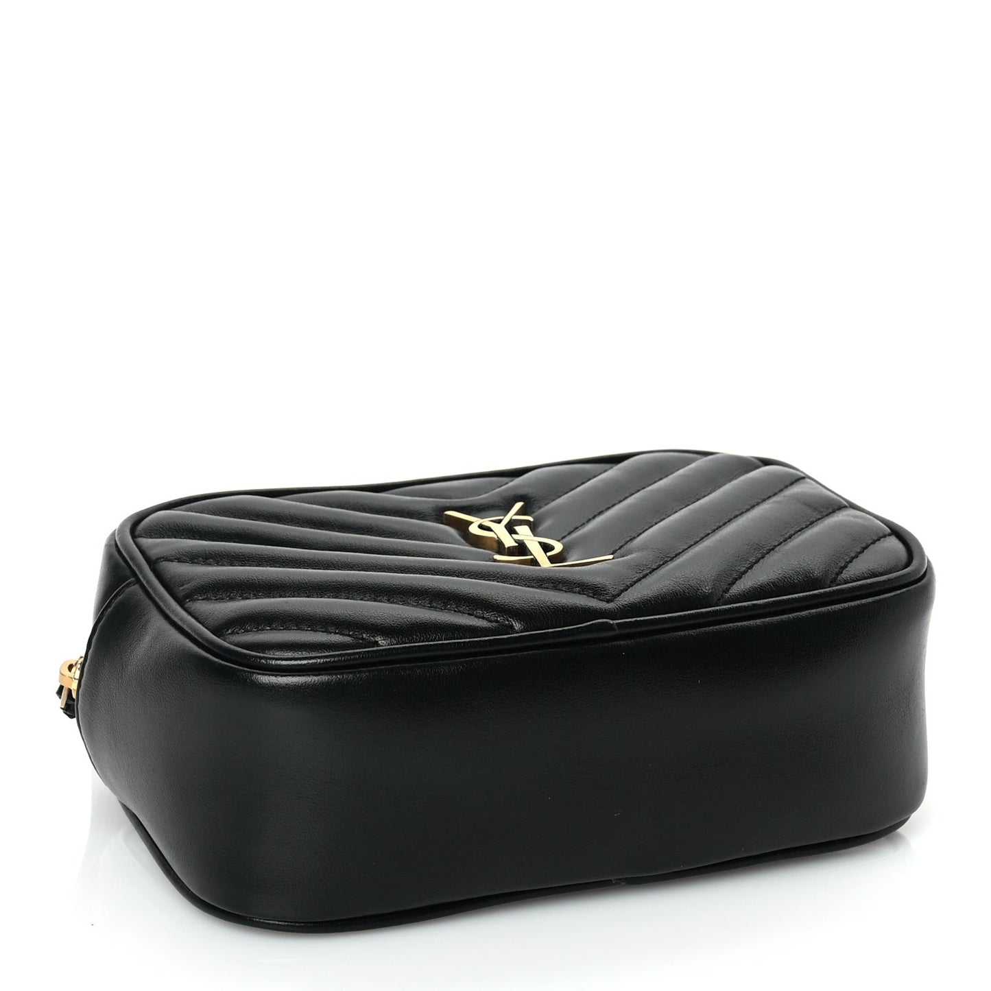 Calfskin Matelasse Monogram Lou Belt Bag Black