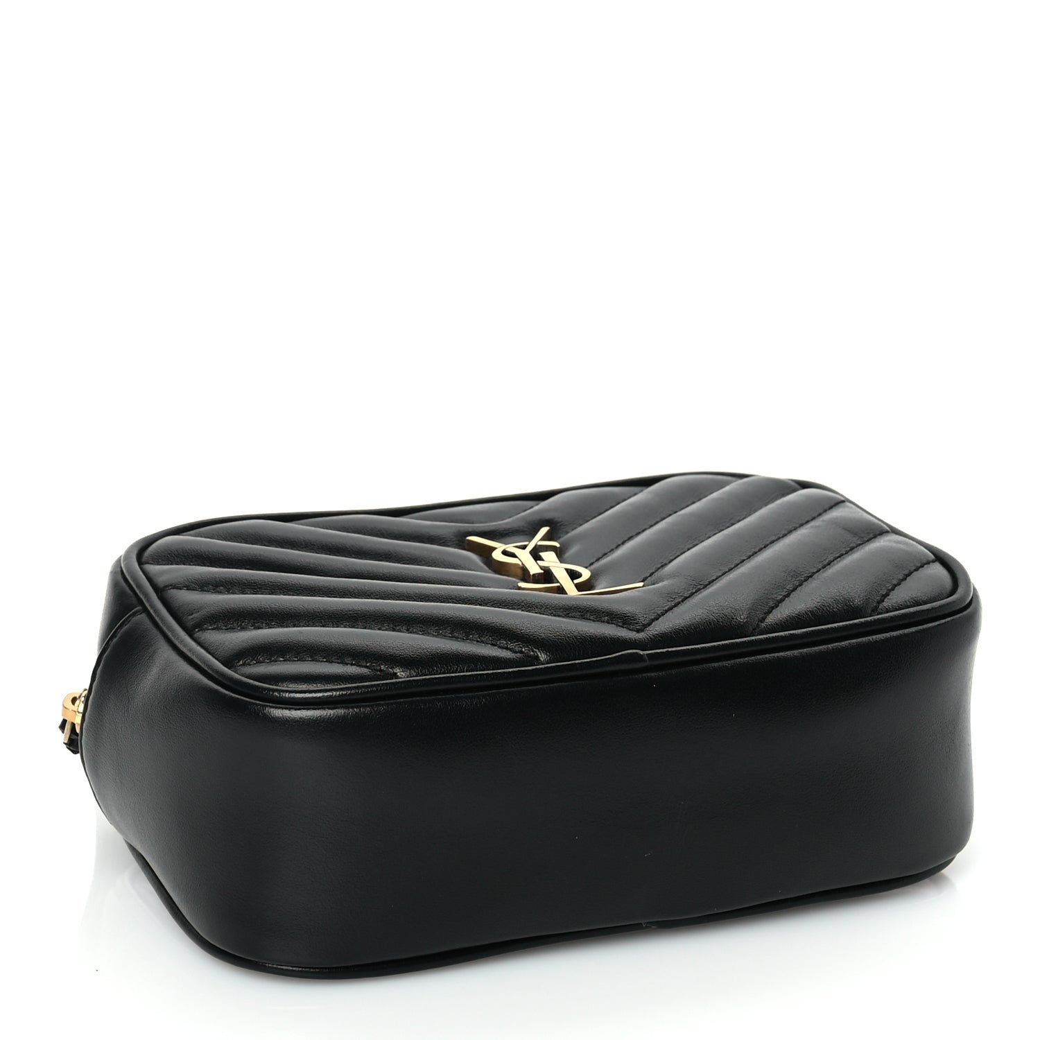 Saint Laurent Calfskin Matelasse Monogram Lou Belt Bag Black 3 of 8
