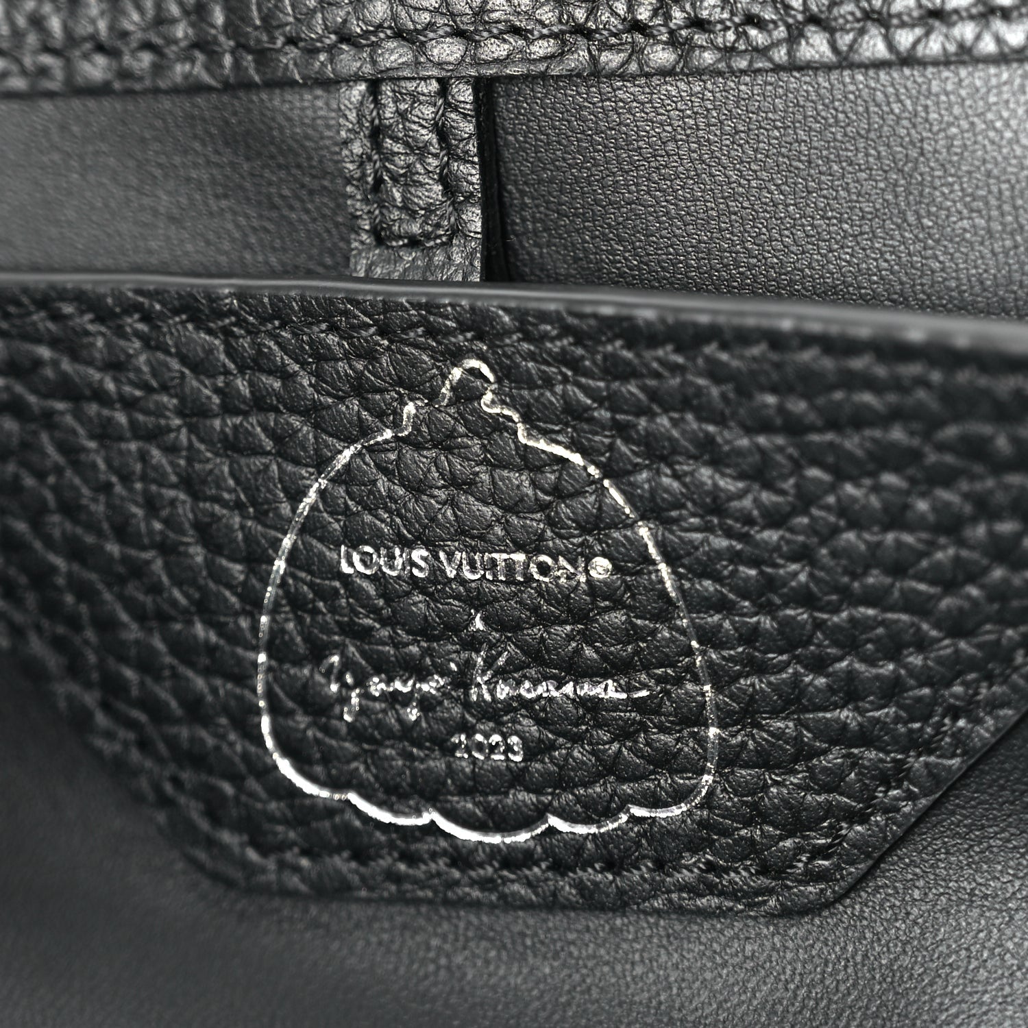 Louis Vuitton LV X YK Taurillon Capucines MM Black 5 of 8