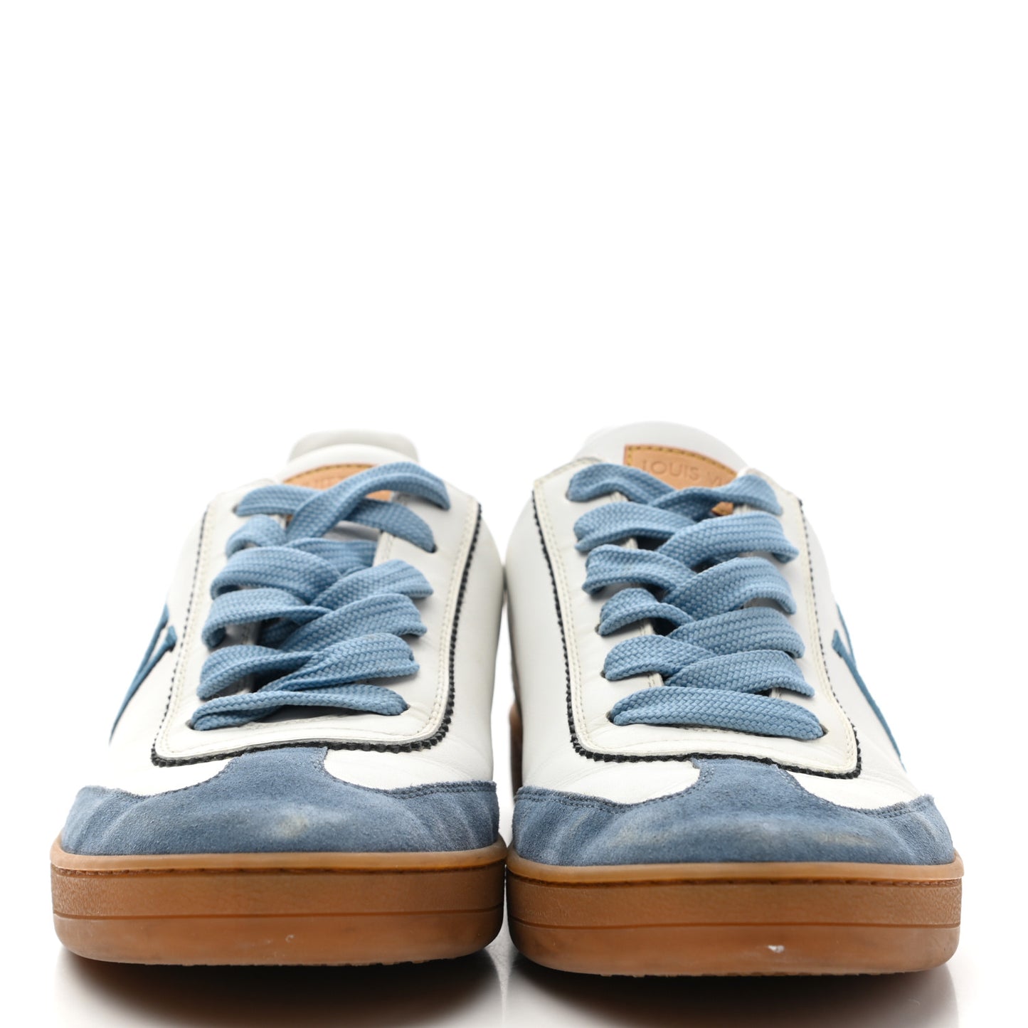 Calfskin Frontrow Sneakers 37.5 Blue