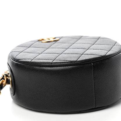 Chanel Caviar Quilted Small Round Evening Bag Black 8 of 9